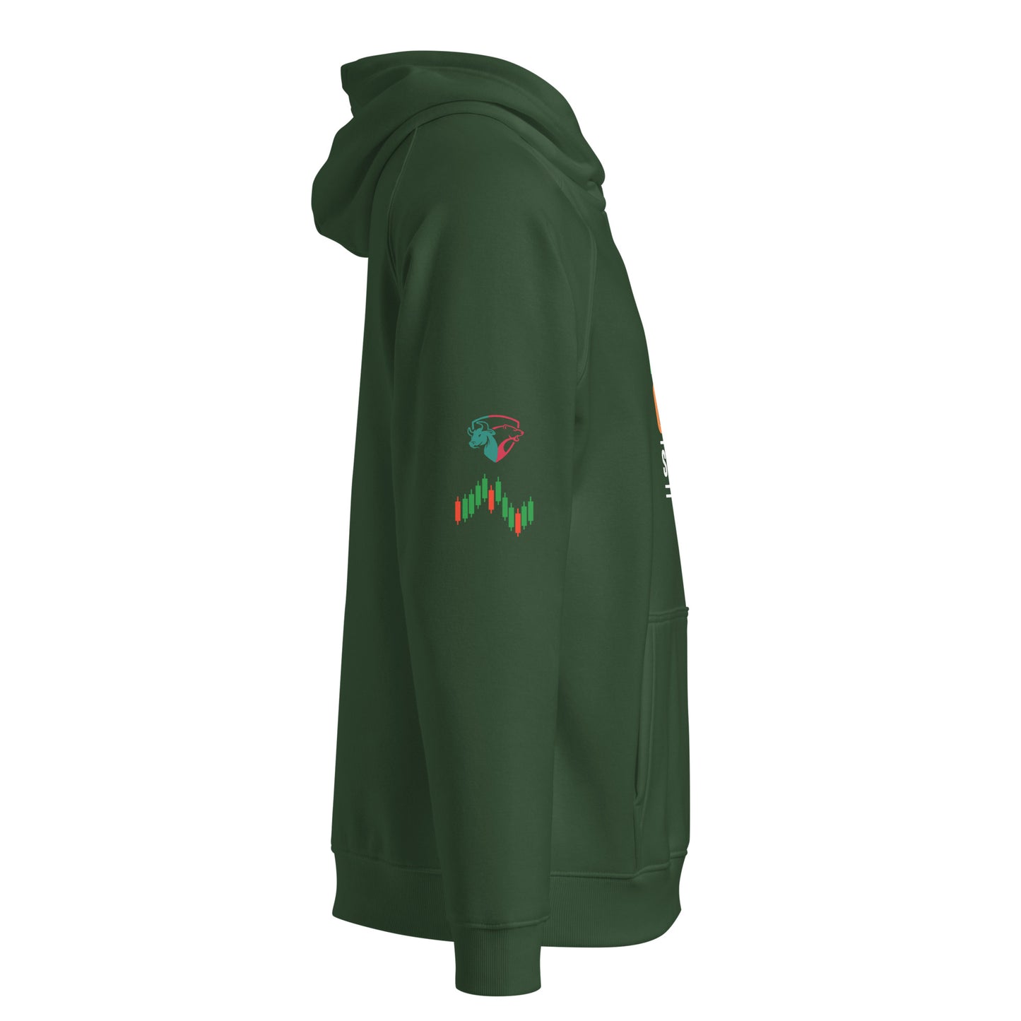 Eco Raglan Hoodie in Green | Stylish & Sustainable Apparel for Traders