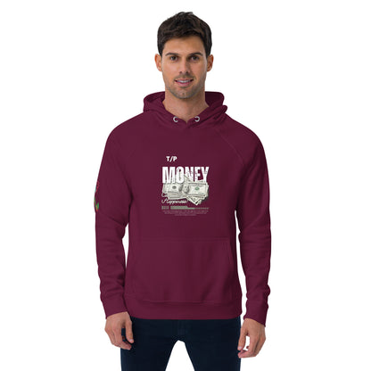 Burgundy Eco Raglan Hoodie | Sustainable Style for Traders