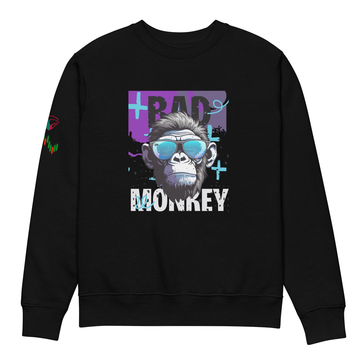 Eco Sweatshirt | Bold "Bad Monkey" Design & Sustainable TradersHouse Apparel