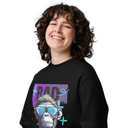 Eco Sweatshirt | Bold "Bad Monkey" Design & Sustainable TradersHouse Apparel