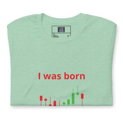 White T-Shirt with Candlestick Charts on Sleeve and Front – TradersHouse Branded Trading Apparel