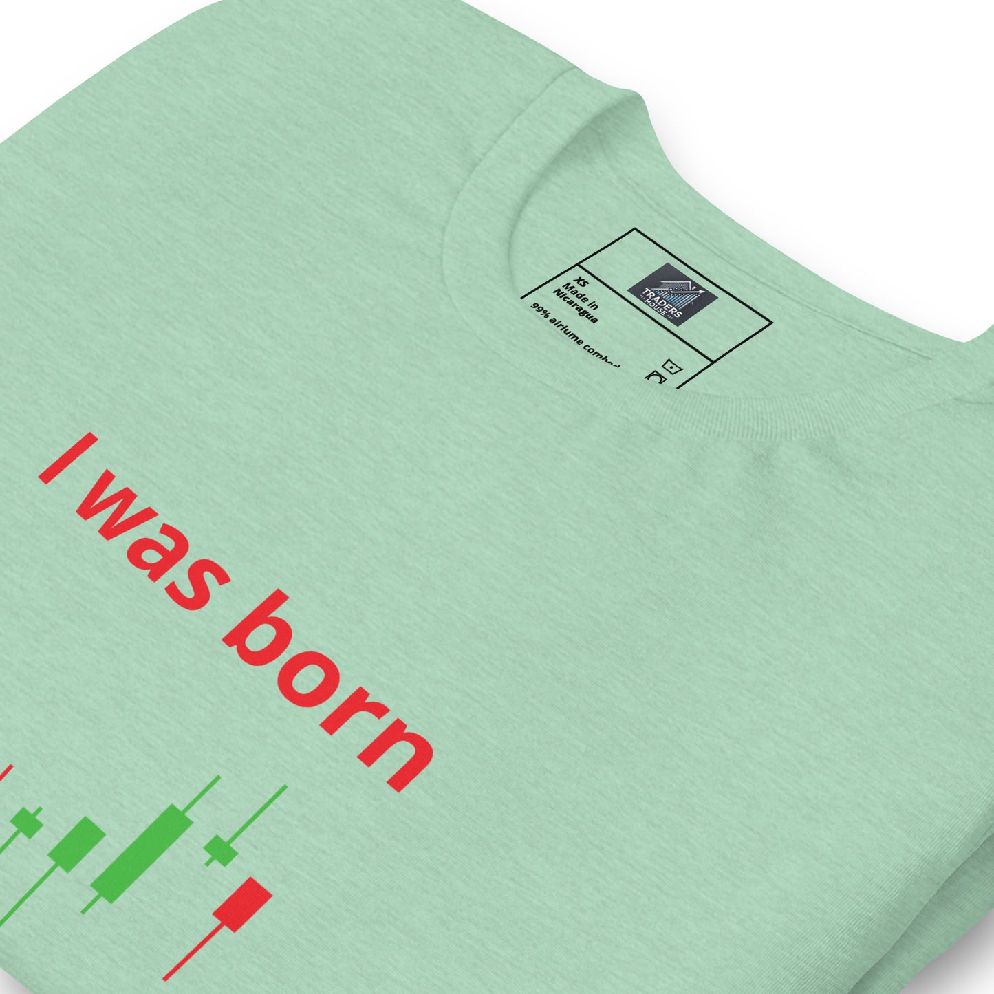 White T-Shirt with Candlestick Charts on Sleeve and Front – TradersHouse Branded Trading Apparel