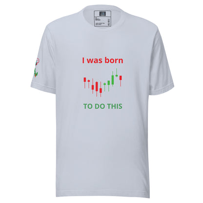 White T-Shirt with Candlestick Charts on Sleeve and Front – TradersHouse Branded Trading Apparel