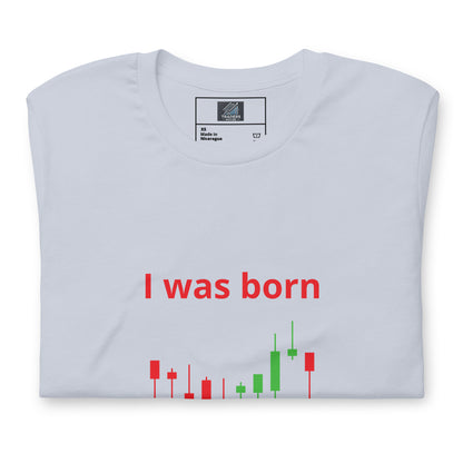 White T-Shirt with Candlestick Charts on Sleeve and Front – TradersHouse Branded Trading Apparel