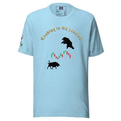 Orange T-Shirt with Bull vs. Bear Design | "Trading is My Passion" | TradersHouse Branded