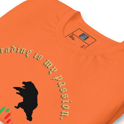 Orange T-Shirt with Bull vs. Bear Design | "Trading is My Passion" | TradersHouse Branded