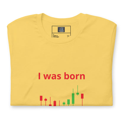 White T-Shirt with Candlestick Charts on Sleeve and Front – TradersHouse Branded Trading Apparel