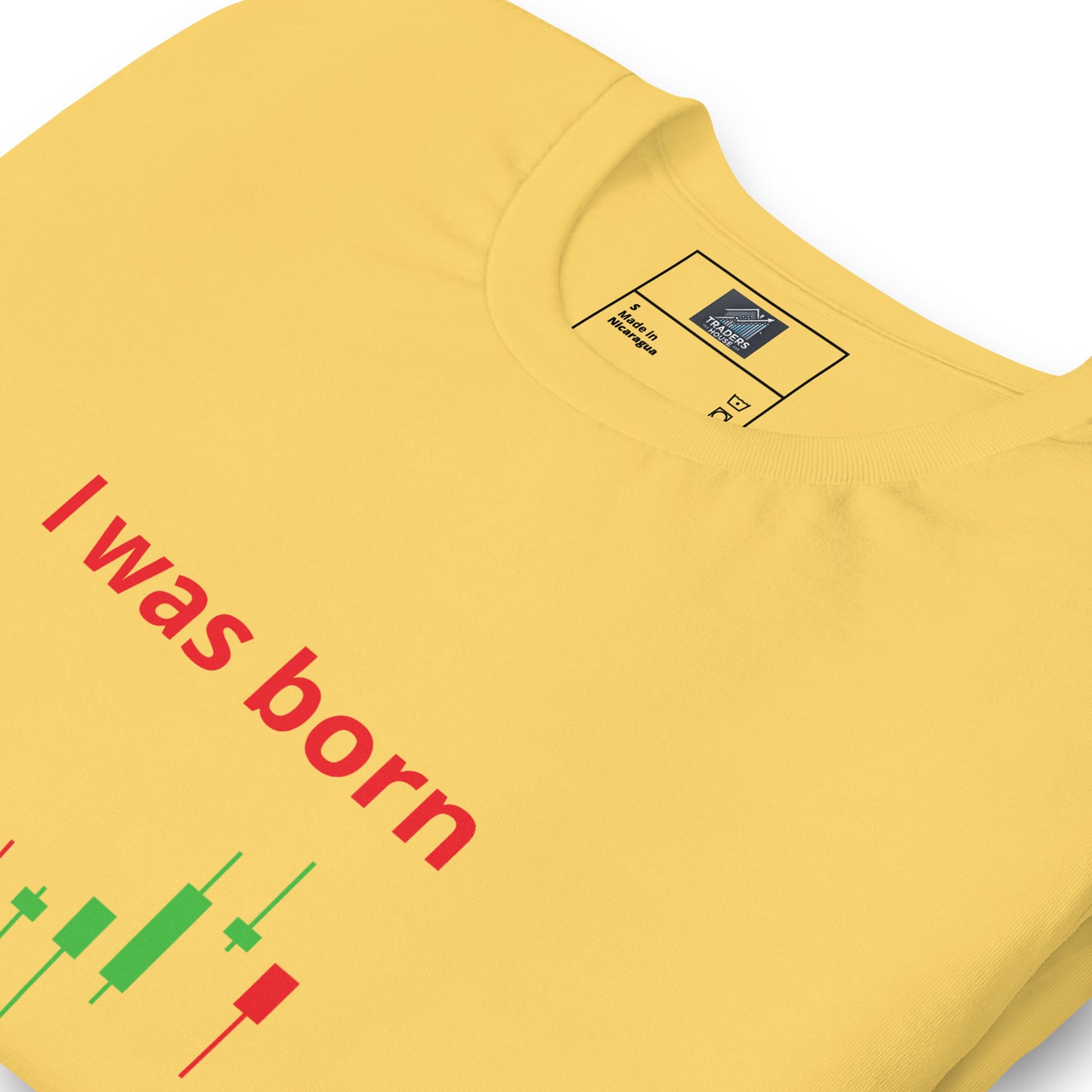 White T-Shirt with Candlestick Charts on Sleeve and Front – TradersHouse Branded Trading Apparel